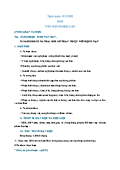 Kế hoạch bài dạy Ngữ Văn 6 Sách Cánh diều - Tuần 21, Tiết 89 đến 91: Đọc hiểu văn bản Vì sao chúng ta phải đối xử thân thiện với động vật - Năm học 2021-2022