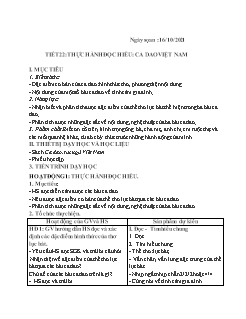 Kế hoạch bài dạy Ngữ Văn 6 Sách Cánh diều - Tuần 6, Tiết 22 đến 27 - Năm học 2021-2022