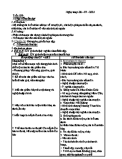 Kế hoạch bài dạy Ngữ Văn 6 - Tiết 109+112 - Năm học 2020-2021 - Nguyễn Duy Đại