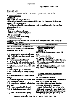 Kế hoạch bài dạy Ngữ Văn 6 - Tiết 48 đến 51 - Năm học 2020-2021 - Nguyễn Duy Đại