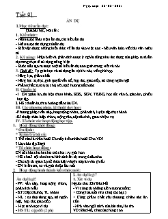 Kế hoạch bài dạy Ngữ Văn 6 - Tiết 91 đến 94 - Năm học 2020-2021 - Nguyễn Duy Đại