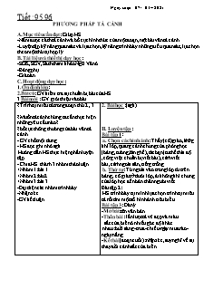 Kế hoạch bài dạy Ngữ Văn 6 - Tiết 95 đến 98 - Năm học 2020-2021 - Nguyễn Duy Đại