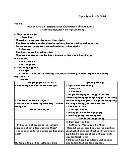 Kế hoạch bài dạy Ngữ Văn 6 - Tuần 17, Tiết 64 đến 66 - Năm học 2020-2021