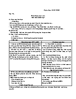 Kế hoạch bài dạy Ngữ Văn 6 - Tuần 18, Tiết 70+71 - Năm học 2019-2020