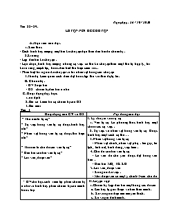 Kế hoạch bài dạy Ngữ Văn 6 - Tuần 8, Tiết 28 đến 33 - Năm học 2020-2021