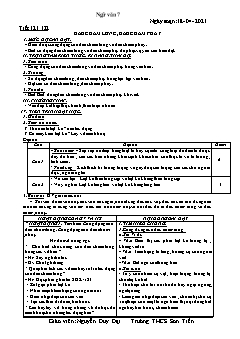 Kế hoạch bài dạy Ngữ Văn 7 - Tiết 121 đến 124 - Năm học 2020-2021 - Nguyễn Duy Đại