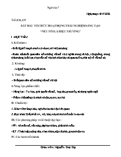 Kế hoạch bài dạy Ngữ Văn 7 - Tiết 136+137 - Năm học 2021-2022 - Nguyễn Duy Đại
