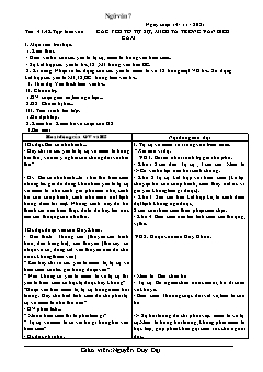 Kế hoạch bài dạy Ngữ Văn 7 - Tiết 41 đến 44 - Năm học 2021-2022 - Nguyễn Duy Đại