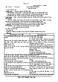 Kế hoạch bài dạy Ngữ Văn 7 - Tiết 45 đến 47 - Năm học 2021-2022 - Nguyễn Duy Đại