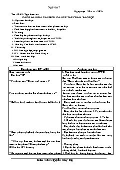 Kế hoạch bài dạy Ngữ Văn 7 - Tiết 48 đến 51 - Năm học 2021-2022 - Nguyễn Duy Đại