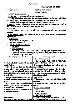 Kế hoạch bài dạy Ngữ Văn 7 - Tiết 52 đến 55 - Năm học 2020-2021 - Nguyễn Duy Đại