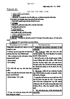 Kế hoạch bài dạy Ngữ Văn 7 - Tiết 60 đến 63 - Năm học 2020-2021 - Nguyễn Duy Đại