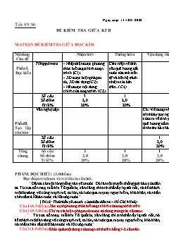 Kế hoạch bài dạy Ngữ Văn 7 - Tiết 89 đến 91 - Năm học Năm học 2021-2022 - Nguyễn Duy Đại