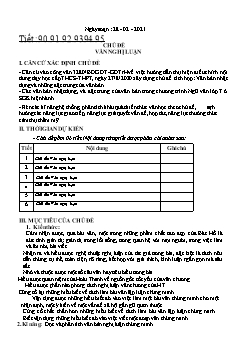 Kế hoạch bài dạy Ngữ Văn 7 - Tiết 90 đến 95 - Năm học 2020-2021 - Nguyễn Duy Đại