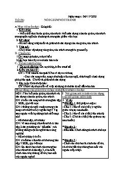 Kế hoạch bài dạy Ngữ Văn 8 - Tuần 10, Tiết 36 đến 40 - Năm học 2021-2022