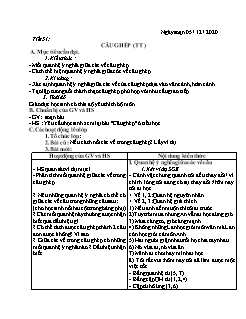 Kế hoạch bài dạy Ngữ Văn 8 - Tuần 14 - Năm học 2021-2022