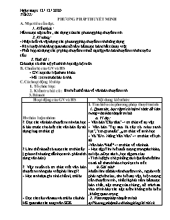 Kế hoạch bài dạy Ngữ Văn 8 - Tuần 15 - Năm học 2021-2022