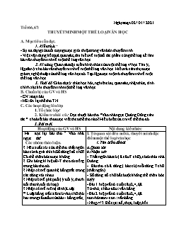 Kế hoạch bài dạy Ngữ Văn 8 - Tuần 18 - Năm học 2021-2022