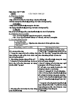 Kế hoạch bài dạy Ngữ Văn 8 - Tuần 25, Tiết 94 đến 97 - Năm học 2020-2021