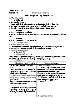 Kế hoạch bài dạy Ngữ Văn 8 - Tuần 28, Tiết 105 đến 108 - Năm học 2020-2021