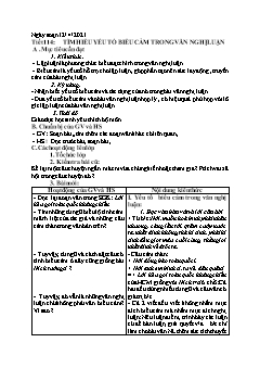 Kế hoạch bài dạy Ngữ Văn 8 - Tuần 30, Tiết 114 đến 117 - Năm học 2020-2021