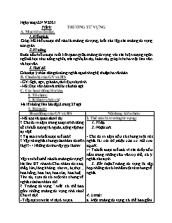 Kế hoạch bài dạy Ngữ Văn 8 - Tuần 4, Tiết 9 đến 12 - Năm học 2021-2022