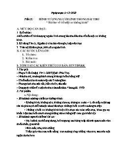 Kế hoạch bài dạy Ngữ Văn 9 - Tuần 14, Tiết 13: Hình tượng người lính trong bài thơ 
