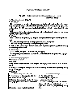 Kế hoạch bài dạy Ngữ Văn 9 - Tuần 33, Tiết 153 đến 159 - Năm học 2020-2021