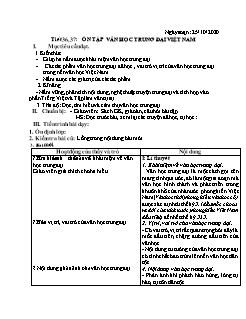 Kế hoạch bài dạy Ngữ Văn 9 - Tuần 9 - Năm học 2020-2021