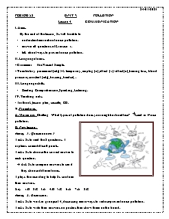 Kế hoạch bài dạy Tiếng Anh 8 - Tuần 20, Tiết 58 đến 60 - Năm học 2020-2021