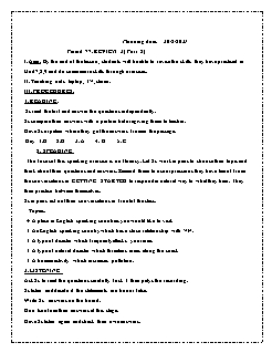 Kế hoạch bài dạy Tiếng Anh 8 - Tuần 27, Tiết 77 đến 79 - Năm học 2020-2021