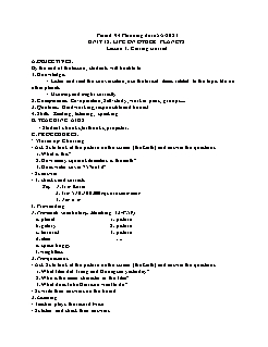 Kế hoạch bài dạy Tiếng Anh 8 - Tuần 34+35, Tiết 94 đến 100 - Năm học 2020-2021