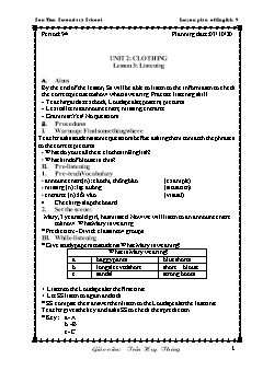 Kế hoạch bài dạy Tiếng Anh 9 - Tuần 5, Tiết 9+10 - Năm học 2020-2021 - Trần Huy Thông