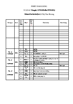 Kế hoạch bài dạy Toán + Tiếng Việt Lớp 4 - Tuần 1 - Năm học 2021-2022 - Lê Thị Thu Hương