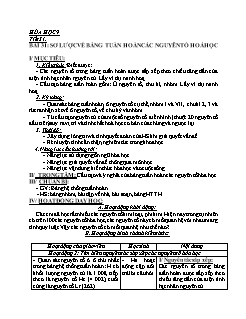 Giáo án Hóa học 8+9 - Tuần 16