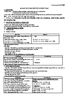 Kế hoạch bài dạy Đại số 8 - Bài 2+3 - Năm học 2021-2022 - Nguyễn Viết Hùng