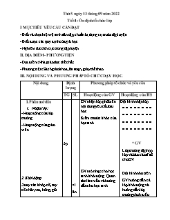 Kế hoạch bài dạy GDTC 1 Sách Cánh diều - Tiết 1+2 - Năm học 2022-2023