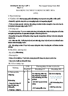 Kế hoạch bài dạy GDTC 2 Sách Cánh diều - Tuần 11 - Năm học 2022-2023 - Trần Tuấn Nghĩa