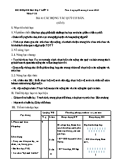 Kế hoạch bài dạy GDTC 2 Sách Cánh diều - Tuần 22 - Năm học 2022-2023 - Trần Tuấn Nghĩa