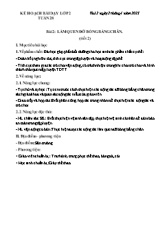 Kế hoạch bài dạy GDTC 2 Sách Cánh diều - Tuần 28 - Năm học 2022-2023 - Trần Tuấn Nghĩa