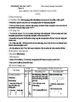 Kế hoạch bài dạy GDTC 2 Sách Cánh diều - Tuần 9 - Năm học 2022-2023 - Trần Tuấn Nghĩa