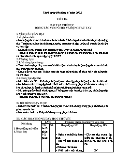 Kế hoạch bài dạy GDTC 3 Sách Cánh diều - Tuần 9 - Năm học 2022-2023