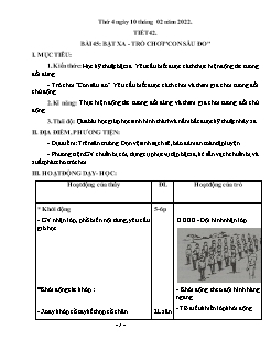 Kế hoạch bài dạy GDTC 4 - Tiết 42, Bài 45: Bật xa. Trò chơi 