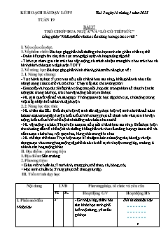 Kế hoạch bài dạy GDTC 5 - Tuần 19 - Năm học 2022-2023 - Trần Tuấn Nghĩa