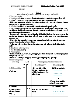 Kế hoạch bài dạy GDTC 5 - Tuần 2 - Năm học 2022-2023 - Trần Tuấn Nghĩa
