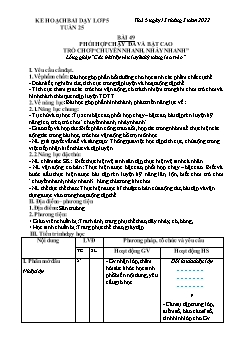 Kế hoạch bài dạy GDTC 5 - Tuần 25 - Năm học 2022-2023 - Trần Tuấn Nghĩa