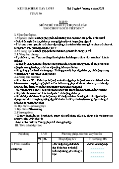 Kế hoạch bài dạy GDTC 5 - Tuần 30 - Năm học 2022-2023 - Trần Tuấn Nghĩa