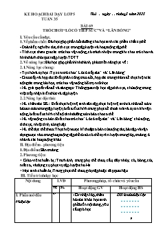 Kế hoạch bài dạy GDTC 5 - Tuần 35 - Năm học 2022-2023 - Trần Tuấn Nghĩa