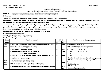 Kế hoạch bài dạy GDTC 6 Sách Cánh diều - Tuần 9 - Năm học 2021-2022 - Trần Tuấn Nghĩa