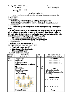 Kế hoạch bài dạy GDTC 7 Sách Cánh diều - Tiết 21+22 - Năm học 2022-2023 - Trần Tuấn Nghĩa